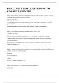 PRN211 PT2 EXAM QUESTIONS WITH CORRECT ANSWERS