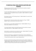 IT ESSENTIALS FINAL EXAM UPDATED QUESTIONS AND ANSWERS