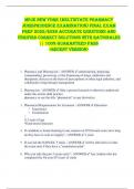 MPJE New York &lpar;Multistate Pharmacy  Jurisprudence Examination&rpar; FINAL EXAM  PREP 2025&sol;2026 ACCURATE QUESTIONS AND  VERIFIRD CORRECT SOLUTIONS WITH RATIONALES  &vert;&vert; 100&percnt; GUARANTEED PASS  <RECENT VERSION> 