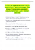 Certification for Orthotic Fitter Course STUDY GUIDE QUESTIONS WITH CORRECT EXPLAINED ANSWERS &vert;&vert; 100&percnt; GUARANTEED PASS&excl;&excl; <RECENT VERSION>