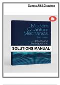 Solutions Manual &ndash; Modern Quantum Mechanics &lpar;3rd Edition&comma; Sakurai&comma; 2021&rpar; &vert; All 8 Chapters Covered