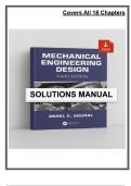 Solutions Manual &ndash; Mechanical Engineering Design &lpar;3rd Edition&comma; Ugural&comma; 2021&rpar; &vert; All 18 Chapters Covered