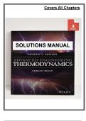Solutions Manual for Advanced Engineering Thermodynamics &ndash; 4th Edition &lpar;Bejan&comma; 2017&rpar; &vert; All Chapters Covered
