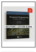 Solutions Manual for Pavement Engineering&colon; Principles and Practice &ndash; 4th Edition &lpar;Mallick&comma; 2023&rpar; &plus; Lecture slides