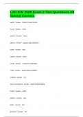 LSU KIN 2509 Exam 2 Test Questions All Solved Correct&period;