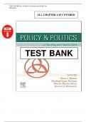 Policy & Politics in Nursing and Health Care &ndash; Mason et al&period; &lpar;8th Edition&comma; Elsevier&rpar; &ndash; Complete Test Bank with Answers