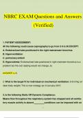 NBRC Exam Test Bank &ndash; Verified Questions and Correct Answers &vert; Respiratory Therapy Board Exam Prep Guide 2025&sol;2026 &lpar;TMC &plus; CSE&rpar;