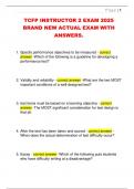 TCFP INSTRUCTOR 2 EXAM 2025  BRAND NEW ACTUAL EXAM WITH  ANSWERS&period;