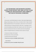 GIA Diamonds and Diamond Grading Final Exam 2025&ndash;2026 &vert; 100 Verified Questions with Detailed Answers & Rationales