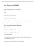 Cardio exam official questions and answers grade A&plus;