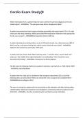 Cardio Exam Study  Questions & Answers 100&percnt; CORRECT