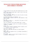 TEXAS EXT TYPE B TFM02 QUESTION AND CORRECT ANSWERS
