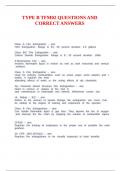 TYPE B TFM02 QUESTIONS AND CORRECT ANSWERS