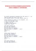 TYPE B- TFM02 QUESTIONS AND CORRECT ANSWERS