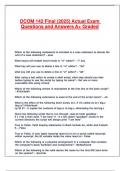 DCOM 142 Final &lpar;2025&rpar; Actual Exam Questions and Answers A&plus; Graded&period;