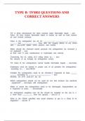 TYPE B- TFM02 QUESTIONS AND CORRECT ANSWERS