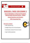 Wilkes NSG 526 Exam 3 Actual Qs & Ans to Pass the Exam Clinical Modalities Adv&period; Psych &lpar;Latest 2025 &sol; 2026&rpar;&comma; Pass with Confidence