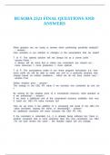 BUSOBA 2321 FINAL QUESTIONS AND ANSWERS