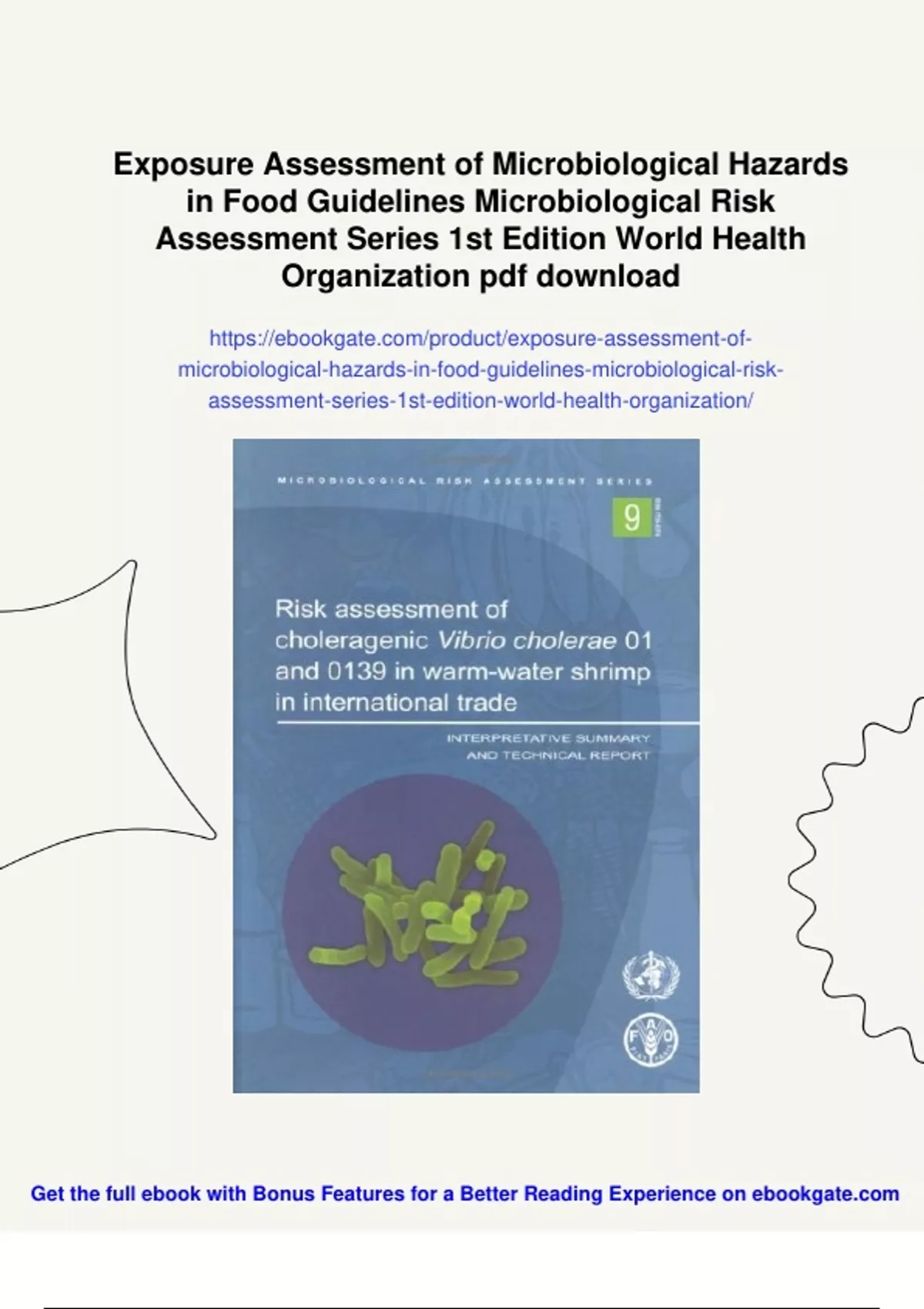 Summary Exposure Assessment of Microbiological Hazards in Food ...