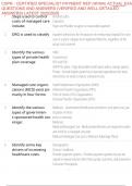 CSPR - CERTIFIED SPECIALIST PAYMENT REP &lpar;HFMA&rpar; ACTUAL EXAM QUESTIONS AND ANSWERS &lpar;VERIFIED AND WELL DETAILED ANSWERS&rpar; LATEST 2025&sol;2026