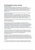 Pre-Predictor exam review