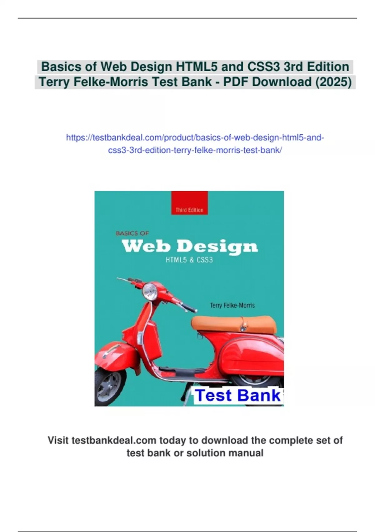 Summary Basics of Web Design HTML5 and CSS3 3rd Edition Terry Felke ...