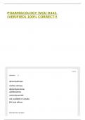 PHARMACOLOGY WGU D441 &lpar;VERIFIED&rpar; 100&percnt; CORRECT&excl;&excl;