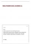 WGU PHARM D441 SCORED A&plus;