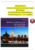 Modern Advanced Accounting In Canada&comma; 10th Edition Solution Manual By Darrell Herauf&comma; Chima Mbagwu&comma; Verified Chapters 1 - 12&comma; Complete Newest Version