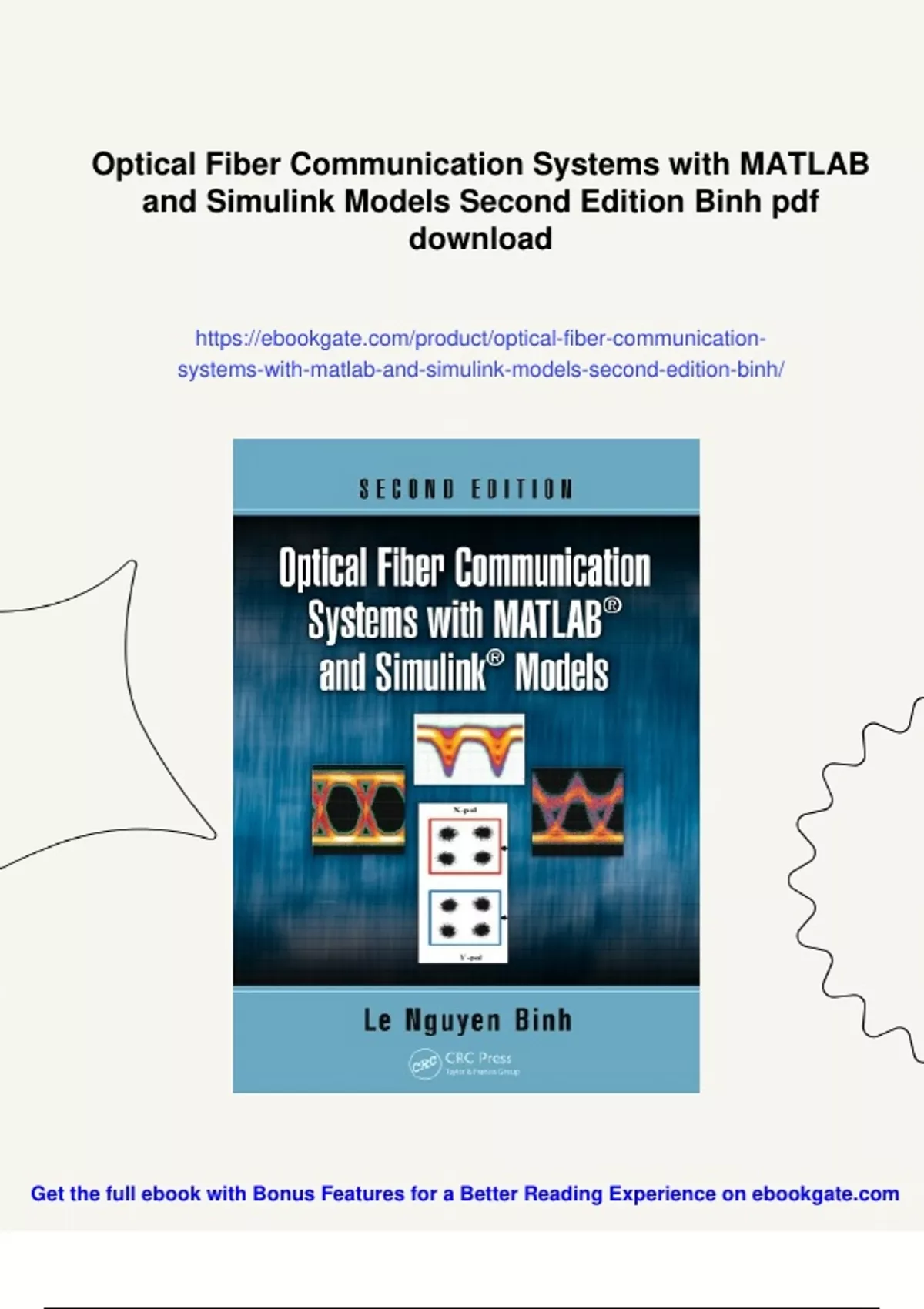 Summary Optical Fiber Communication Systems with MATLAB and Simulink ...