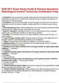 DOE RCT Exam Study Guide & Practice Questions Radiological Control Technician Certification Prep&period;pdf