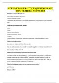 MCPPO EXAM PRACTICE QUESTIONS AND 100&percnt; VERIFIED ANSWERS&excl;&excl;