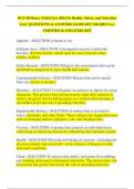 DCF 40 Hours Child Care &lpar;HSAN&rpar; Health&comma; Safety&comma; and Nutrition Test &vert; QUESTIONS & ANSWERS &vert;ALREADY GRADED A&plus;&vert; VERIFIED & UPDATED&vert; 2025 