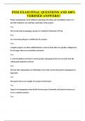POM EXAM FINAL QUESTIONS AND 100&percnt; VERIFIED ANSWERS&excl;&excl;