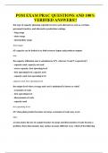 POM EXAM PRAC QUESTIONS AND 100&percnt; VERIFIED ANSWERS&excl;&excl;