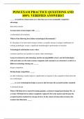 POM EXAM PRACTICE QUESTIONS AND 100&percnt; VERIFIED ANSWERS&excl;&excl;