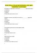 POM FINAL EXAM QUESTIONS AND 100&percnt; VERIFIED ANSWERS&excl;&excl;