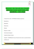 BIOLOGY 109 EXAM PACKAGE DEAL QUESTIONS AND VERIFIED DETAILED ANSWERS &vert; 100&percnt; GUARANTEED PASS &vert; ALREADY GRADED A&plus;