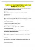 POM MOCK EXAM QUESTIONS AND 100&percnt; VERIFIED ANSWERS&excl;&excl;
