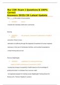 Nur 228- Exam 1 Questions & 100&percnt; Correct Answers 2025&sol;26 Latest Update