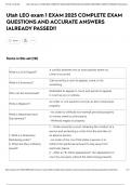 Utah LEO exam 1 EXAM 2025 COMPLETE EXAM QUESTIONS AND ACCURATE ANSWERS &vert;ALREADY PASSED&excl;&excl;
