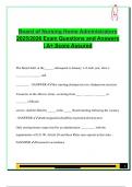 Board of Nursing Home Administrators Exam &lpar;2025&sol;2026&rpar; &vert; Complete Questions & A&plus; Answers on Licensure&comma; Ethics&comma; Rulemaking&comma; AIT&comma; CE&comma; and Board Procedures