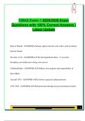 CMAS EXAM PACKAGE DEAL QUESTIONS AND VERIFIED DETAILED ANSWERS &vert; 100&percnt; GUARANTEED PASS &vert; ALREADY GRADED A&plus;