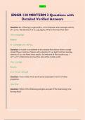 ENGR 130 MIDTERM 2 Questions with  Detailed Verified Answers