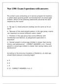 Nur 1390- Exam 3 questions with answer