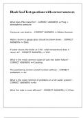 Black Seal Test questions with correct answers
