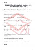 BIOL 2402 Exam 2 Study Guide Questions with Correct Detailed Answers 2025