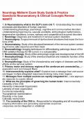 Neurology Midterm Exam Study Guide & Practice Questions Neuroanatomy & Clinical Concepts Review NEW&excl;&excl;&excl;&period;pdf