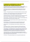 FX INSURANCE COMPREHENSIVE EXAM 2025&sol;2026 QUESTIONS AND ANSWERS GUARANTEE A&plus;