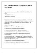 BSN 246 HESI Review QUESTIONS WITH ANSWERS